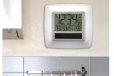 La Crosse Solar Digital Wall Clock w/ Indoor Tempe & Humidity WT-8112U