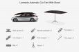 Lanmodo Automatic Car Umbrella Navy Cover Sun Shade Tent UV 3.5 x 2.1M