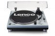 Lenco L-3809 Direct Drive LP Turntable - Metallic Blue