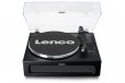 Lenco LS-430BK Turntable with 4 Built-In Speakers - Black