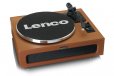 Lenco LS-430 Turntable with 4x Built-in Speakers - Brown