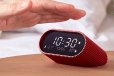 Lexon Ray Clock Lcd Alarm Clock w Temp & Humidity Display - Red