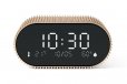 Lexon Ray Clock Lcd Alarm Clock w Temp & Humidity Display - Gold