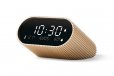 Lexon Ray Clock Lcd Alarm Clock w Temp & Humidity Display - Gold