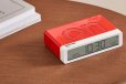 Lexon Flip Classic Reversible Alarm Clock PANTONE - 2035 Red