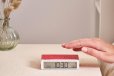 Lexon Flip Classic Reversible Alarm Clock PANTONE - 2035 Red