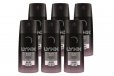 Lynx 100g Body Spray Black Night For Him Mens Deodorant (6 Pack)
