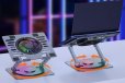 mbeat Stage S8 Rotating Laptop Stand with RGB Cooling Fan and USB Port