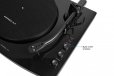 mBeat Pro-M Black Bluetooth Turntable Vinyl Record Player System