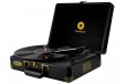 mBeat Woodstock Retro Turntable Player Briefcase Speaker Black