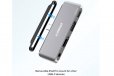 mBeat Elite Mini 4-In-1 USB-C Mobile Hub for iPad Pro USB-C Laptop