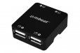 mBeat 4 Port USB 2.0 Hub Plug and Play High Speed Interface