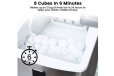 Miraklass Ice Maker Machine Stainless Steel 2L