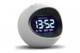 Newgate Centre Of The Earth Lcd Alarm Clock White