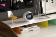 Newgate Centre Of The Earth Lcd Alarm Clock White