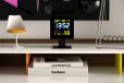 Newgate Monolith Lcd Alarm Clock Black