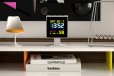 Newgate Monolith Lcd Alarm Clock White Newgate Monolith Lcd Alarm Clock White