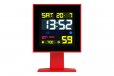 Newgate Monolith Lcd Alarm Clock Fire Engine Red Newgate Monolith Lcd Alarm Clock Fire Engine Red