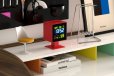 Newgate Monolith Lcd Alarm Clock Fire Engine Red Newgate Monolith Lcd Alarm Clock Fire Engine Red