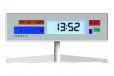 Newgate Supergenius Lcd Alarm Clock Matte White Newgate Supergenius Lcd Alarm Clock Matte White