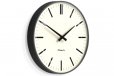 Newgate Radio City Wall Clock Bold Black Marker Dial - Matte Blizzard