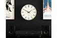 Newgate Radio City Wall Clock Bold Black Marker Dial - Matte Blizzard