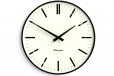 Newgate Radio City Wall Clock Bold Black Marker Dial - Matte Black