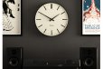 Newgate Radio City Wall Clock Bold Black Marker Dial - Matte Black