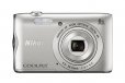 Nikon A300 COOLPIX Digital Compact Camera 20MP 8x Zoom (Silver)