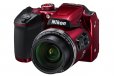 Nikon B500 COOLPIX Digital Compact Camera 16MP 40x Zoom (Red)