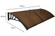 NOVEDEN Window Door Awning Tawny 1M X 2.4M Type 1