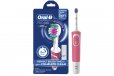 Oral-B Pro 100 3D White Polish Electric Toothbrush w/ Case - Pink