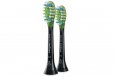 Philips HX9062/96 Sonicare W3 Premium White 2Pk Brush Heads Black