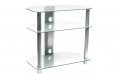 Studio Acoustics SVR332 3 Tier Clear Glass AV Stand