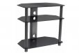 Studio Acoustics SVR332BB 3 Tier Black Glass AV Stand