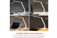 TaoTronics Uranus L1 LED Desk Lamp with USB Charging Port - White