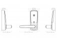 Ultraloq UL3 BT Bluetooth Fingerprint Smart Lock Handle Black