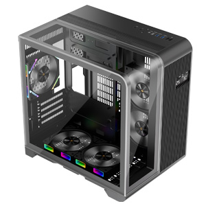 1st Player RT5 M-ATX ITX PC Gaming Case - Black
