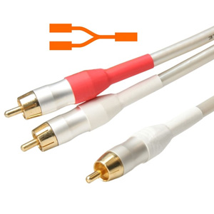 Accento Dynamica Mono to Stereo Audio Lead Interconnect Cable Accento Dynamica Mono to Stereo Audio Lead Interconnect Cable