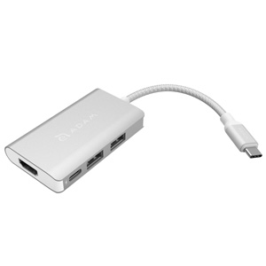 Adam Elements CASA A01m USB-C 3.1 4 Port Hub Silver Support 4K