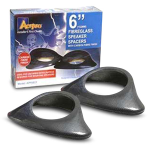 Aerpro APF60CF 6" 152mm Fibreglass Speaker Spacers Carbon Finish