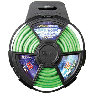 Maxcor MX1212G 12 AWG Gauge 12m Meters Green Speaker Cable Maxcor MX1212G 12 AWG Gauge 12m Meters Green Speaker Cable