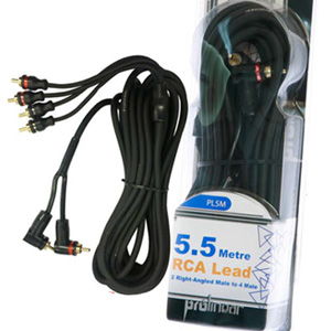 Prolinear PL5M 5.5 Metre RCA Lead 2 Right-Angled Male to 4 Male Prolinear PL5M 5.5 Metre RCA Lead 2 Right-Angled Male to 4 Male