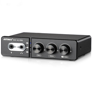AIYIMA DAC A2 Pro DAC Headphone Amplifier with Bass Treble Controls