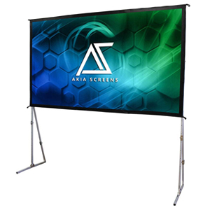 Akia Screens 120" Indoor Outdoor Portable Projector Screen with Stand Akia Screens 120" Indoor Outdoor Portable Projector Screen with Stand
