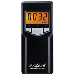 AlkoSure F16 Personal Alcohol Tester Fuel Cell Breathalyser