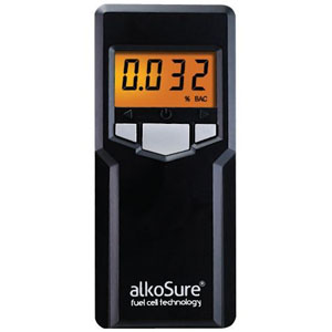 AlkoSure F16 Personal Alcohol Tester Fuel Cell Breathalyser AlkoSure F16 Personal Alcohol Tester Fuel Cell Breathalyser