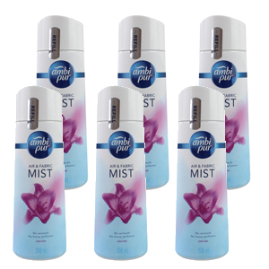 Ambi Pur 300g Air & Fabric Mist Refill Orchid (6 Pack)