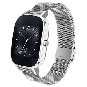 Asus Zenwatch 2 Android Wear Smart Watch w/ Metal Silver Strap