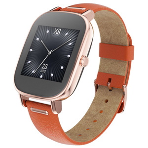 Asus Zenwatch 2 Android Wear Smart Watch w/ Orange Leather Strap